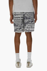PURPLE BRAND P537 Tabloid Shorts at Gravity NYC